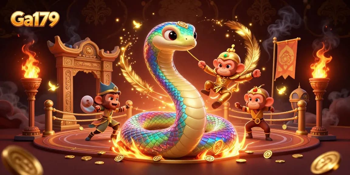 Experience immersive betting action at Ga179 with vibrant casino elements and lively characters.