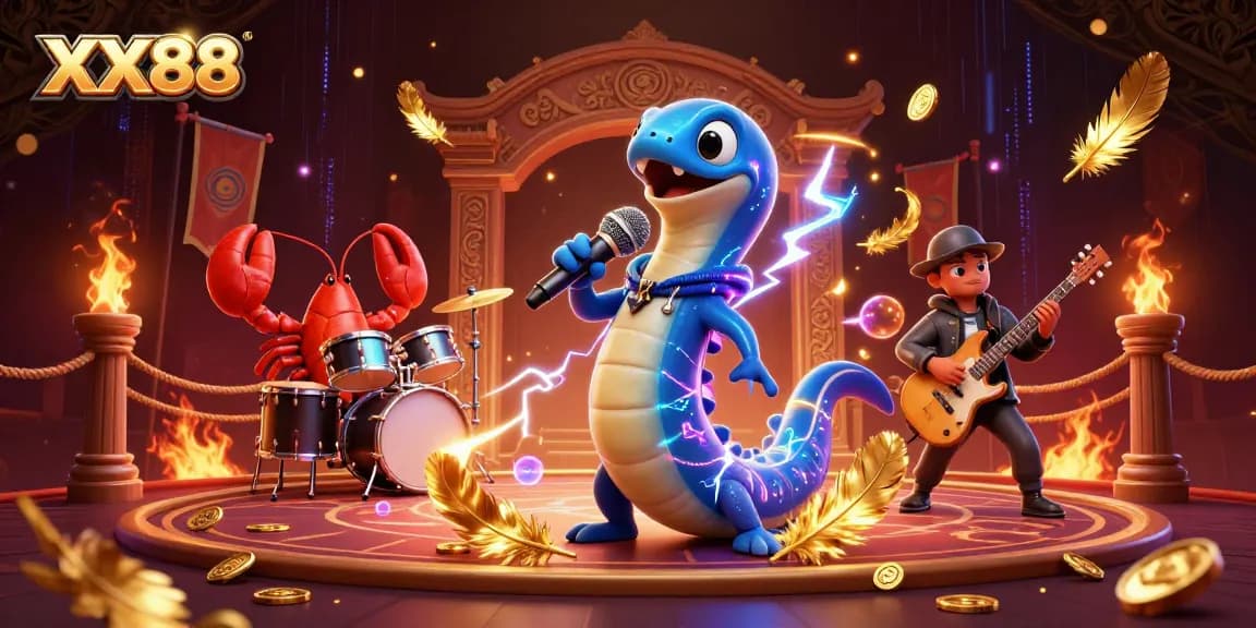 Immerse yourself in XX88's vibrant underwater casino stage with electrifying performances and betting excitement.