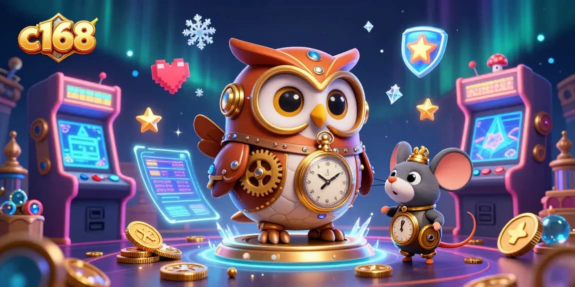 Engage in thrilling gameplay at c168 with vibrant casino elements and 3D characters.