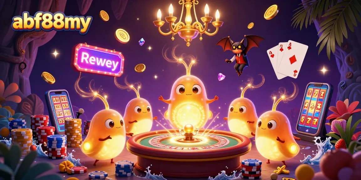 Join the lively glowworms at the afb88my cave casino, showcasing vibrant games and golden riches.