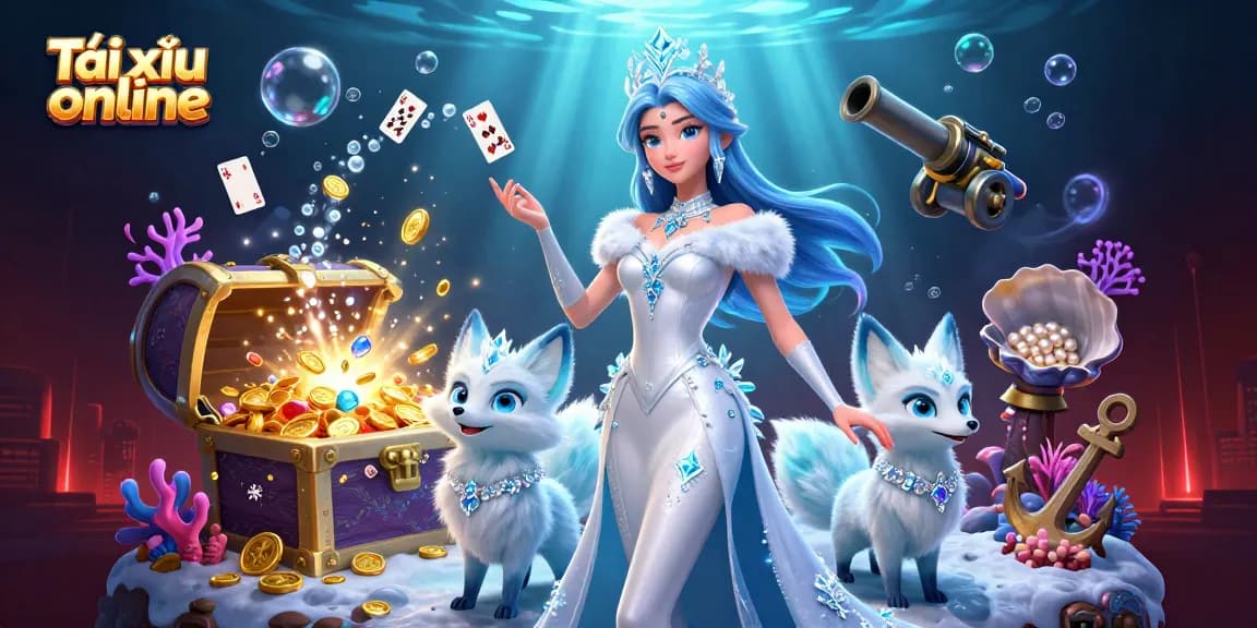 Play Tài xỉu online to win big in thrilling casino environments illustrated with vibrant characters and game elements.