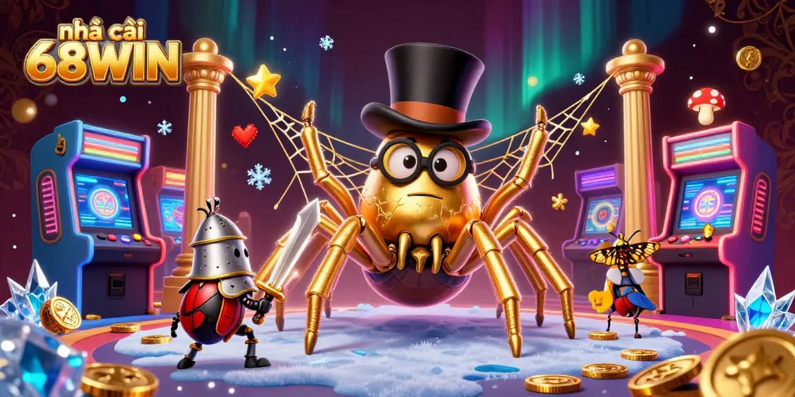Experience the thrill with nhà cái 68WIN featuring exciting casino elements and engaging characters.