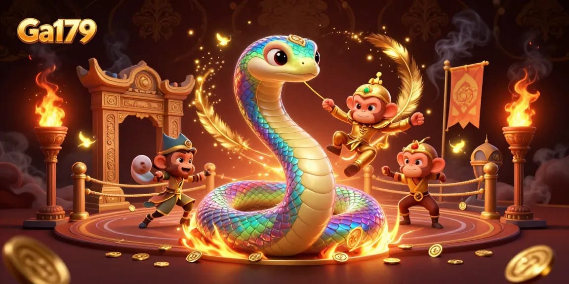 Experience immersive betting action at Ga179 with vibrant casino elements and lively characters.