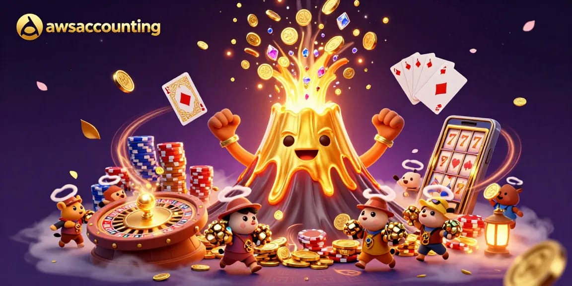 Experience the thrill of winning at awsaccounting with dynamic casino elements and a vibrant treasure eruption.