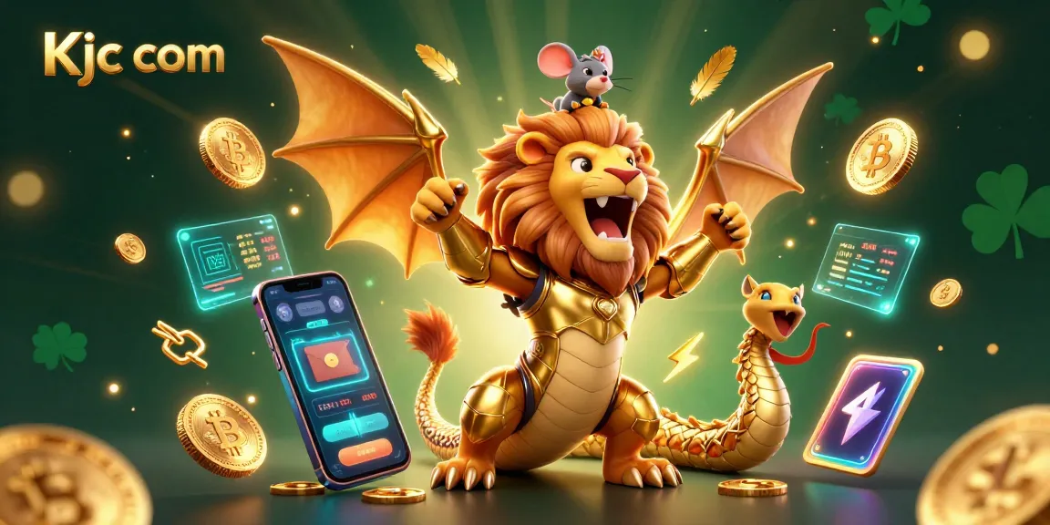 Experience thrilling wins at Kjc com with a vibrant 3D casino scene showcasing unique gaming elements.