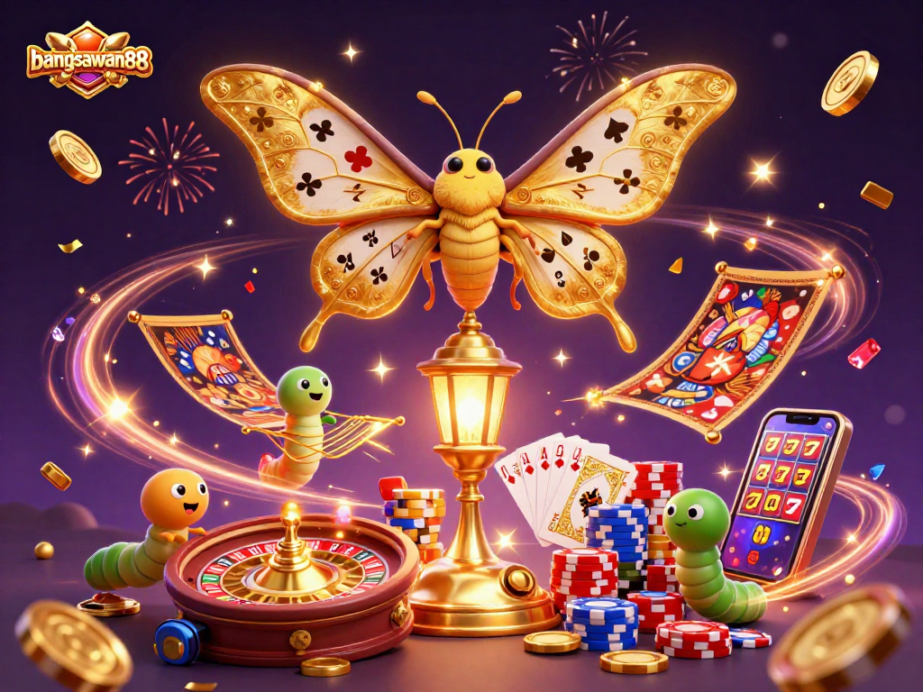 Experience the excitement of bangsawan88 with vibrant casino elements and dynamic 3D characters.