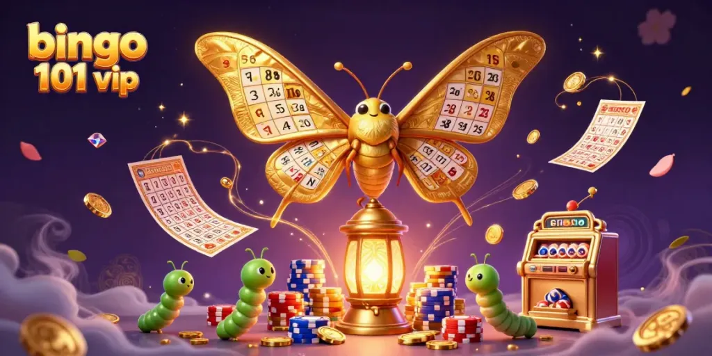 Experience bingo 101 vip excitement with vibrant cartoon characters and casino elements.