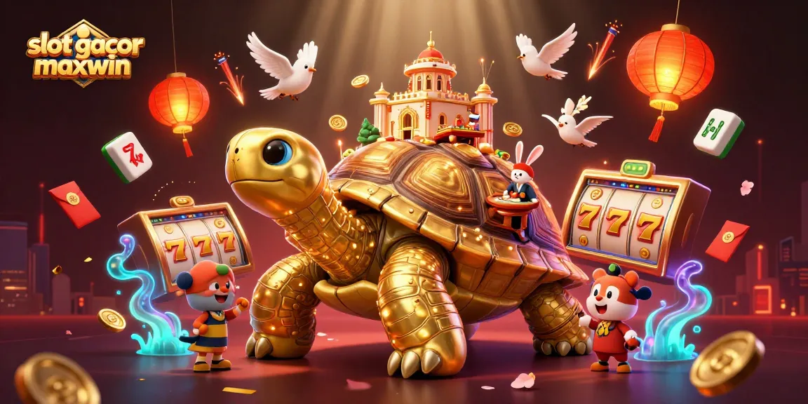 Spin the slot gacor maxwin reels and win big in this vibrant casino cartoon illustration.
