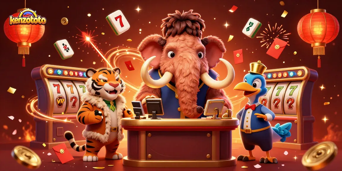 Kenzototo elevates your gaming experience with vibrant animated elements in a captivating casino scene.