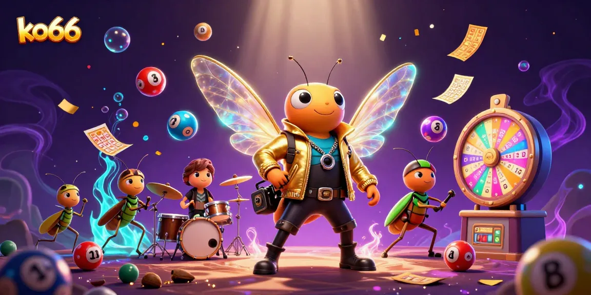 Experience the excitement of ko66 with vibrant lottery elements and dynamic casino characters!