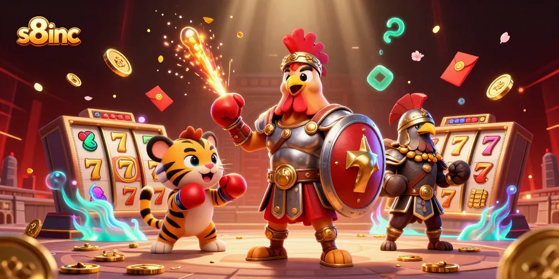 Engage in thrilling gameplay at s8inc with high-stakes slot machines surrounded by vibrant game elements.