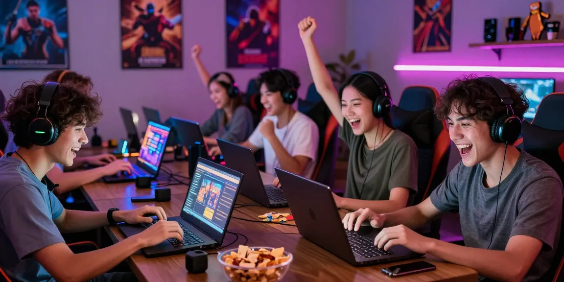 Pengalaman bermain cipung138 dengan sekelompok gamer antusias di ruang santai modern.