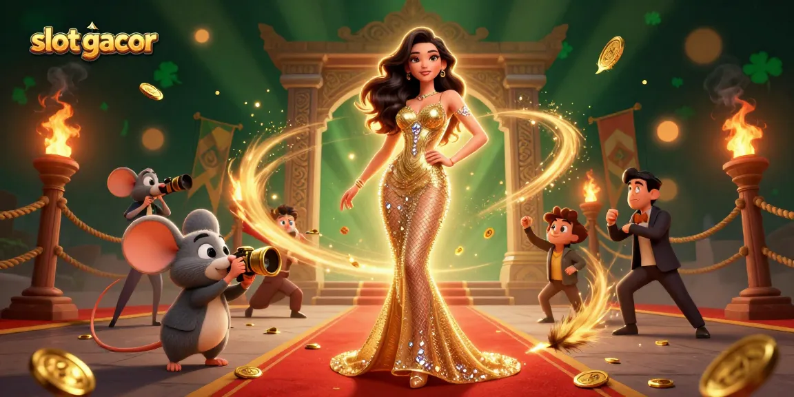Terlibat dalam permainan mendebarkan dengan fitur slot gacor dalam ilustrasi hidup ini yang menampilkan adegan permainan 3D yang menang.