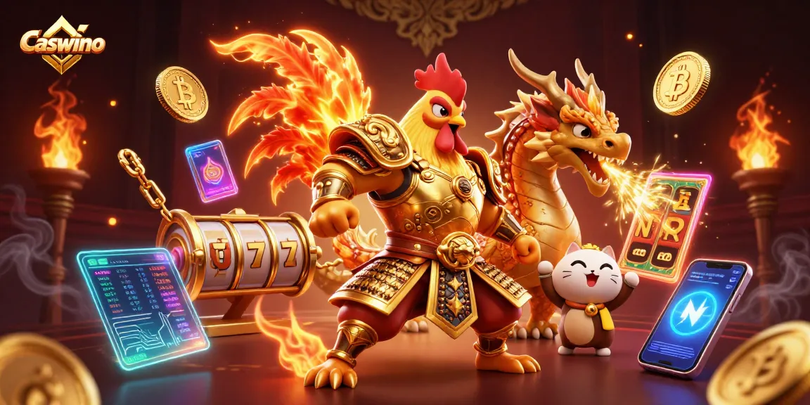 Experience the thrill of Caswino casino with vibrant characters and exciting gaming elements.