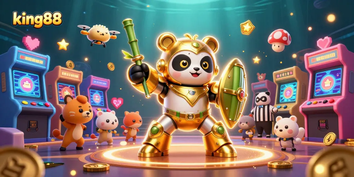 Engage in thrilling moments at king88 with a vibrant 3D gaming arena filled with animated characters.