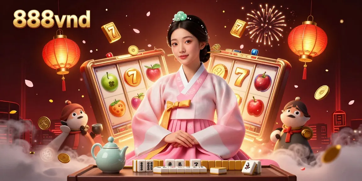 Experience the thrill of winning big at 888vnd with dynamic slot games and festive decorations.