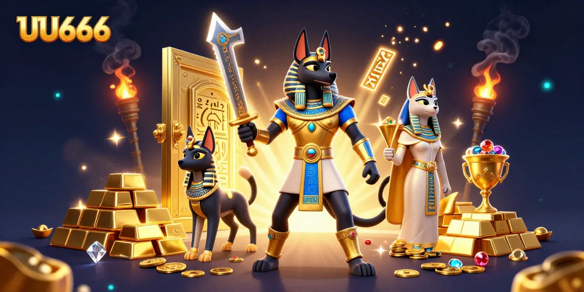Engage with the immersive experiences of UU666 through a vibrant 3D casino scene filled with treasures.