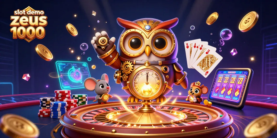 Spin and win with slot demo zeus 1000 in this vibrant casino stylized artwork.