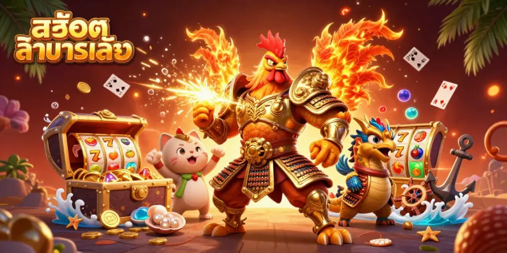 เกมสล็อตทดลองเล่นที่น่าตื่นเต้นพร้อมมังกรและนกที่พร้อมต่อสู้