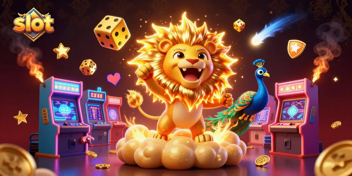 Menangkan slot gacor di gambar ilustrasi 3D penuh warna dengan karakter kasino yang menggembirakan.