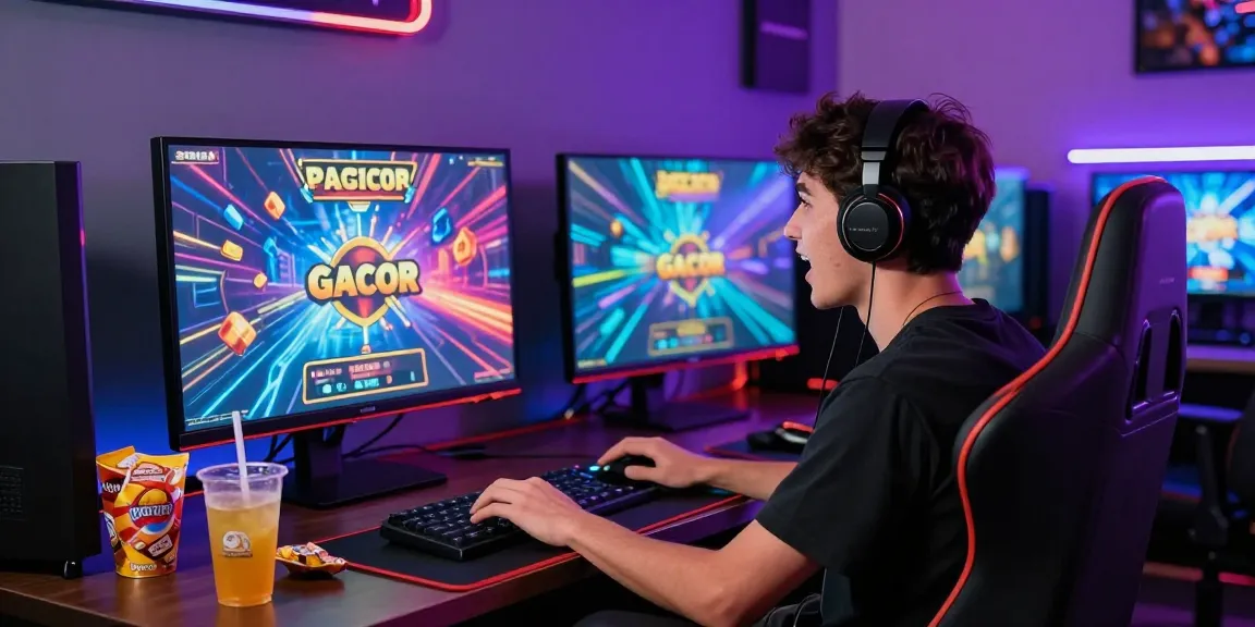 Pengalaman bermain slot gacor dengan monitor tinggi, suasana ceria dan atmosfer menyenangkan.
