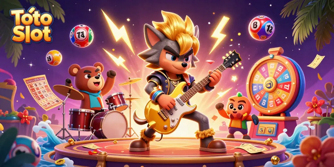Experience the thrill of Toto Slot gaming with vibrant 3D characters, dynamic visuals, and exciting casino elements.
