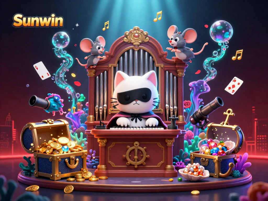 Play exciting games at Sunwin with vibrant characters and immersive casino elements.