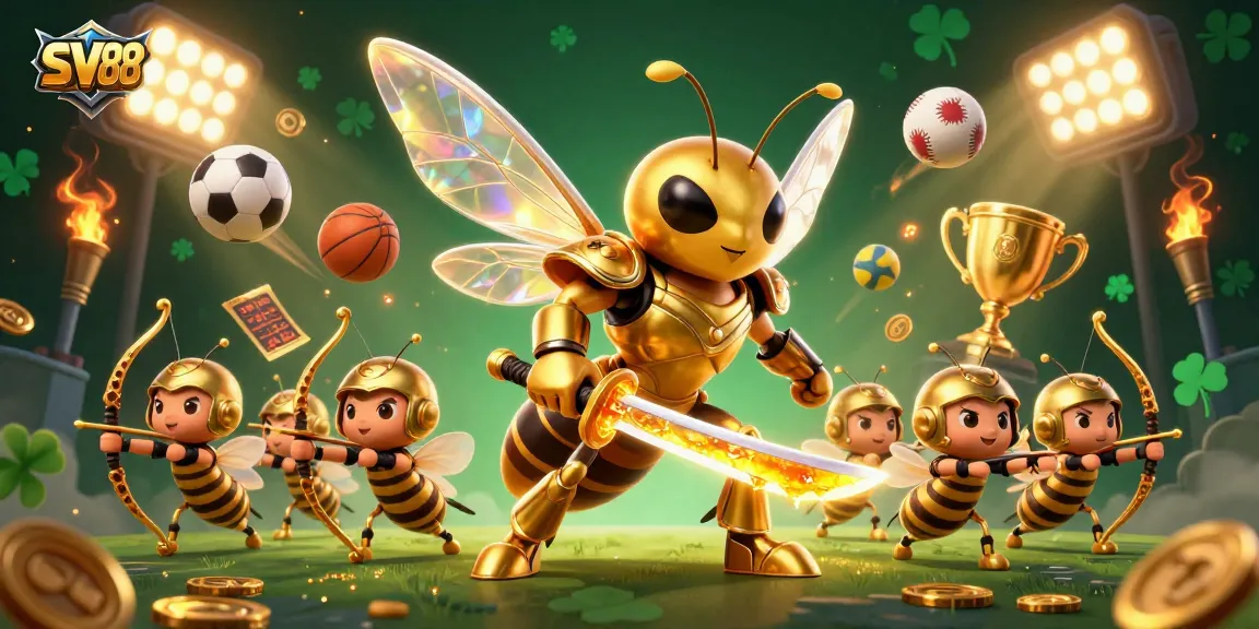 SV88 players engage with stunning game elements in a vibrant 3D casino scene.