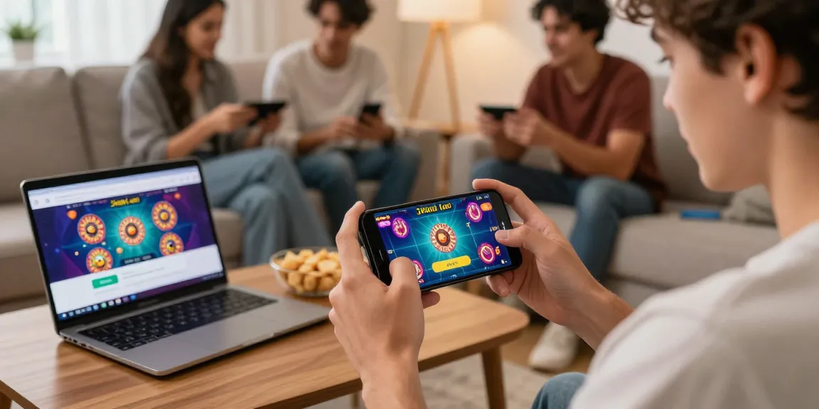 Engaging gameplay on 3patti loot apk with friends in a vibrant home setting