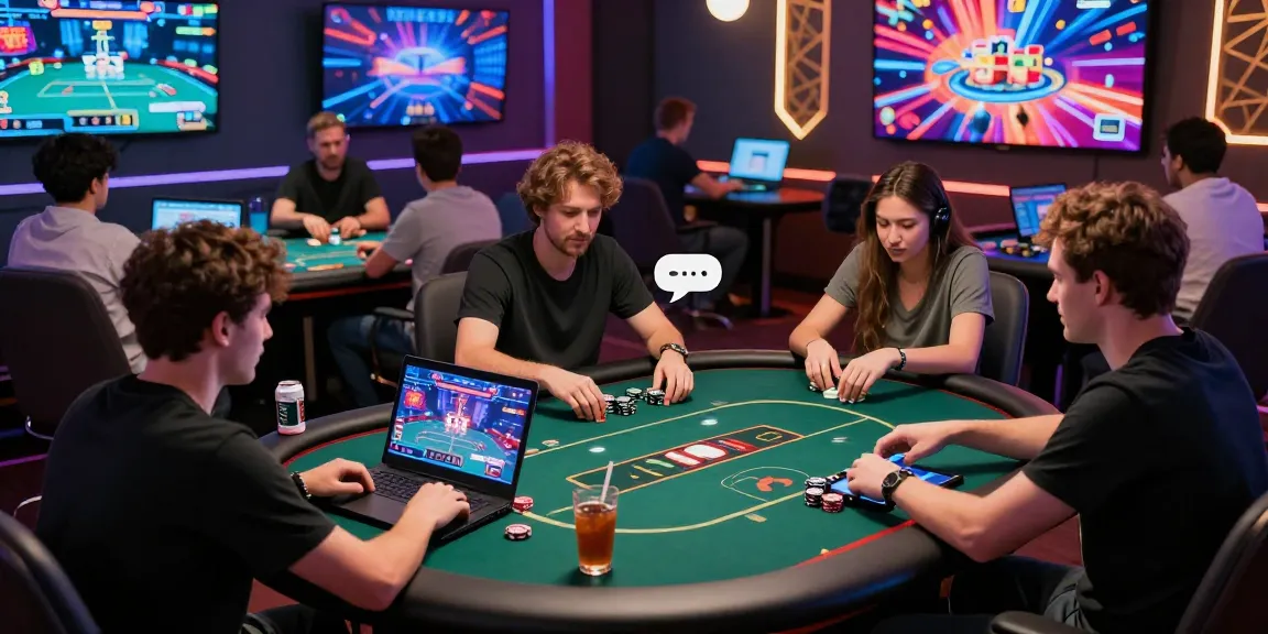 Engagement in online poker gaming with Login Domino88 in a vibrant digital room atmosphere.