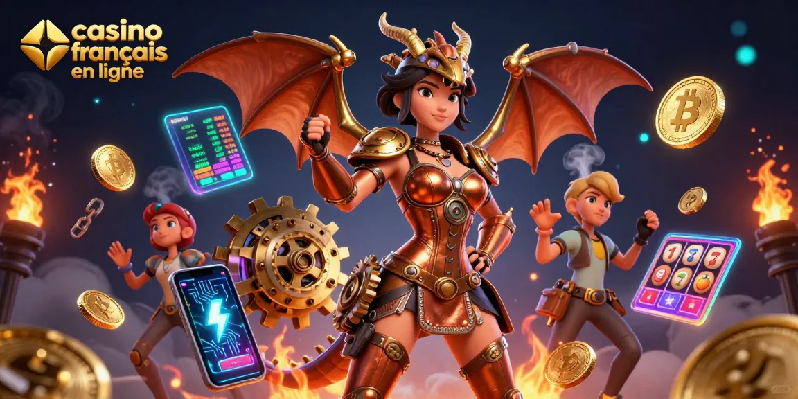 Engage with the vibrant world of casino francais en ligne through this dynamic 3D illustration showcasing exciting gaming elements.