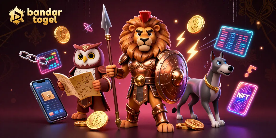 Join bandar togel action with a 3D Spartan lion, owl, and greyhound in an immersive casino scene.
