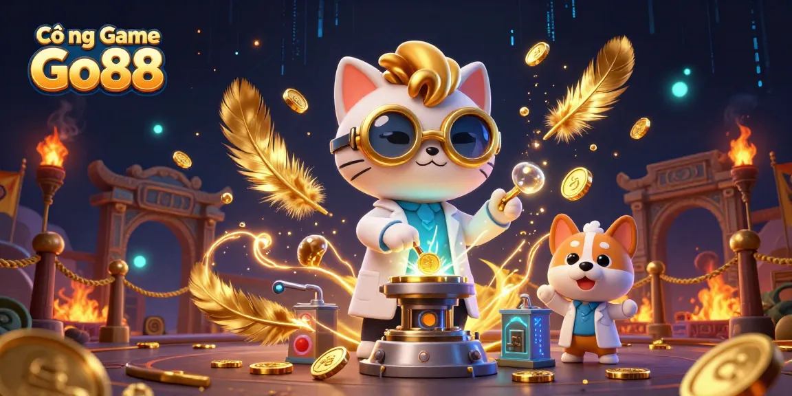 Cổng Game Go88 invites players to experience thrilling action in an epic casino-themed scene.
