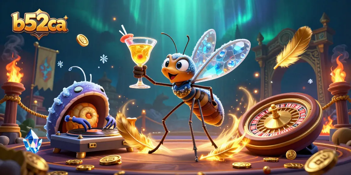 Experience the thrill of b52ca with a vibrant 3D casino scene featuring unique characters and dynamic elements.