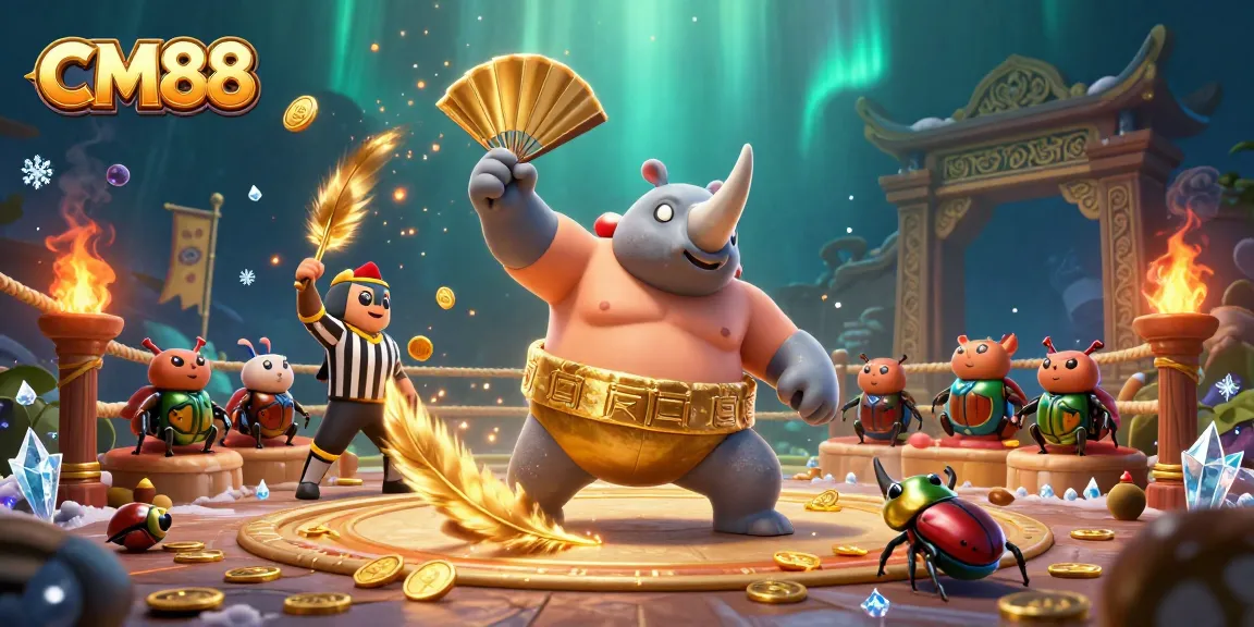 Experience thrilling CM88 casino action with our beetle champions and spectacular golden coins.