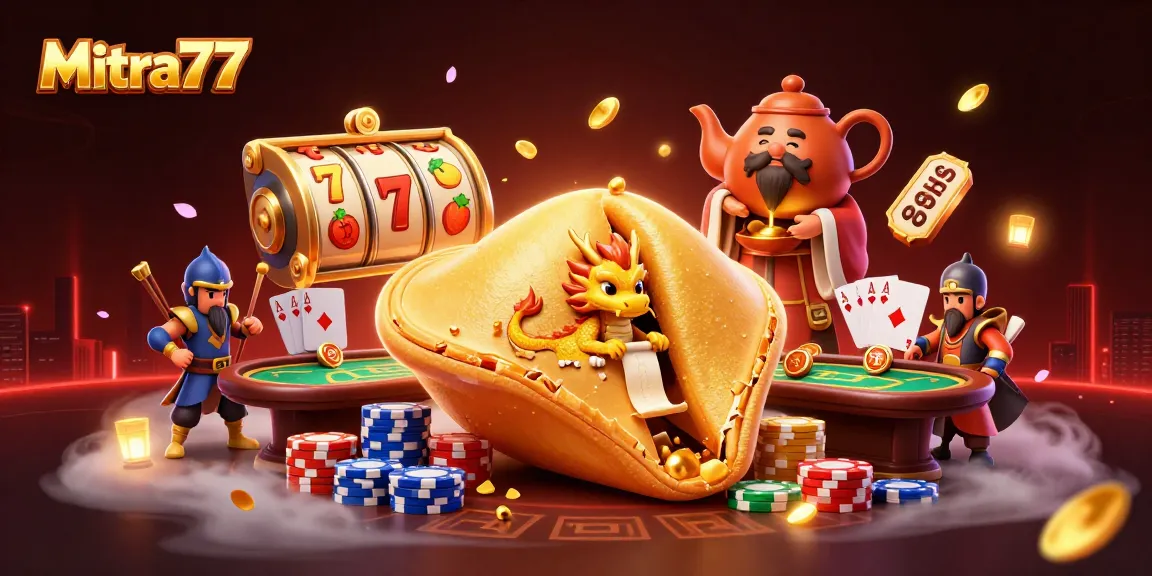 Mitra77 menghadirkan pengalaman menyenangkan dengan permainan slot gacor dan jackpot di gambar ilustrasi.