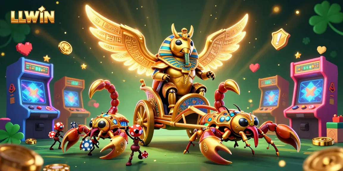 Engage with LLWIN's vibrant gaming world in this detailed illustration featuring captivating characters and casino elements.