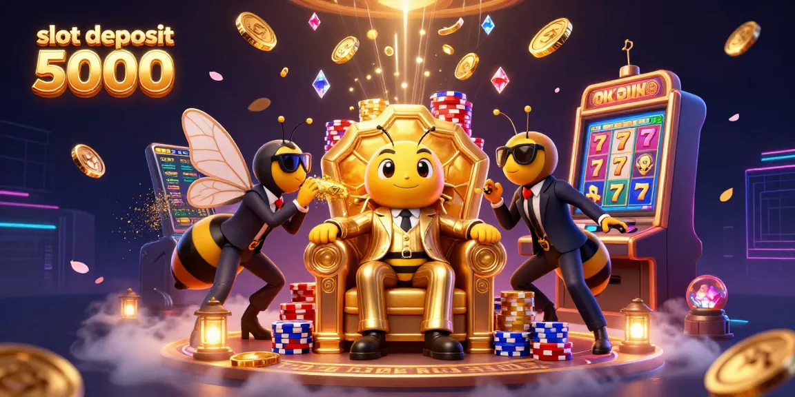 Experience the excitement of slot deposit 5000 games with this dynamic 3D gaming scene featuring vibrant characters and rich visual detail.