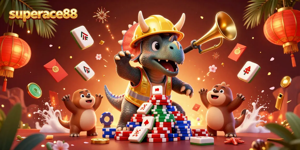 Experience exciting gaming action at superace88, featuring vibrant casino characters with dynamic elements.