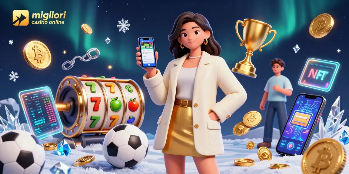 Scopri strategie vincenti nei migliori casino online in una scena vibrante che mostra sport e slot.