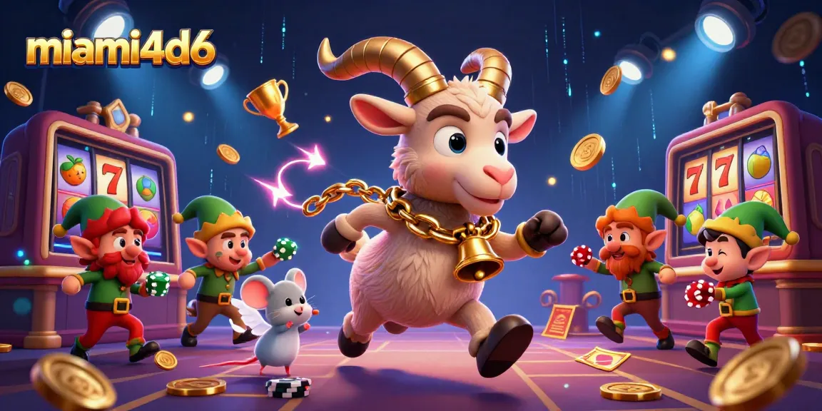 Engage in the exciting experiences of miami4d6 as festive characters animate a vibrant casino.