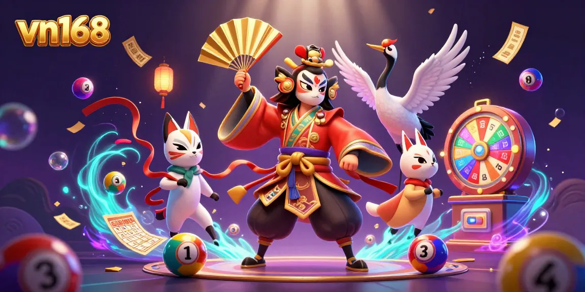 Experience thrilling gameplay at vn168 with vibrant lottery elements and engaging characters.