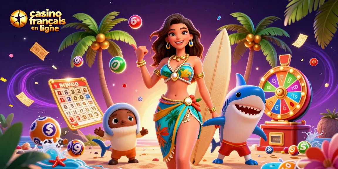 Gagnez gros au casino français en ligne avec des jeux vibrants et des prix dans cette scène immersive