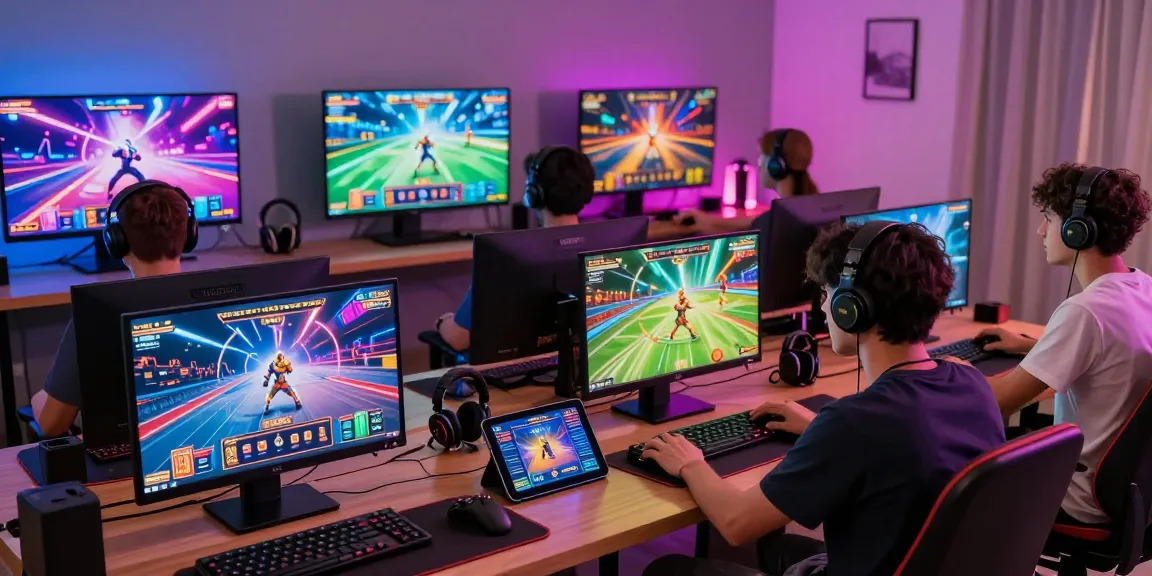 Players enjoying thrilling games on lotus365 platform in a vibrant gaming environment