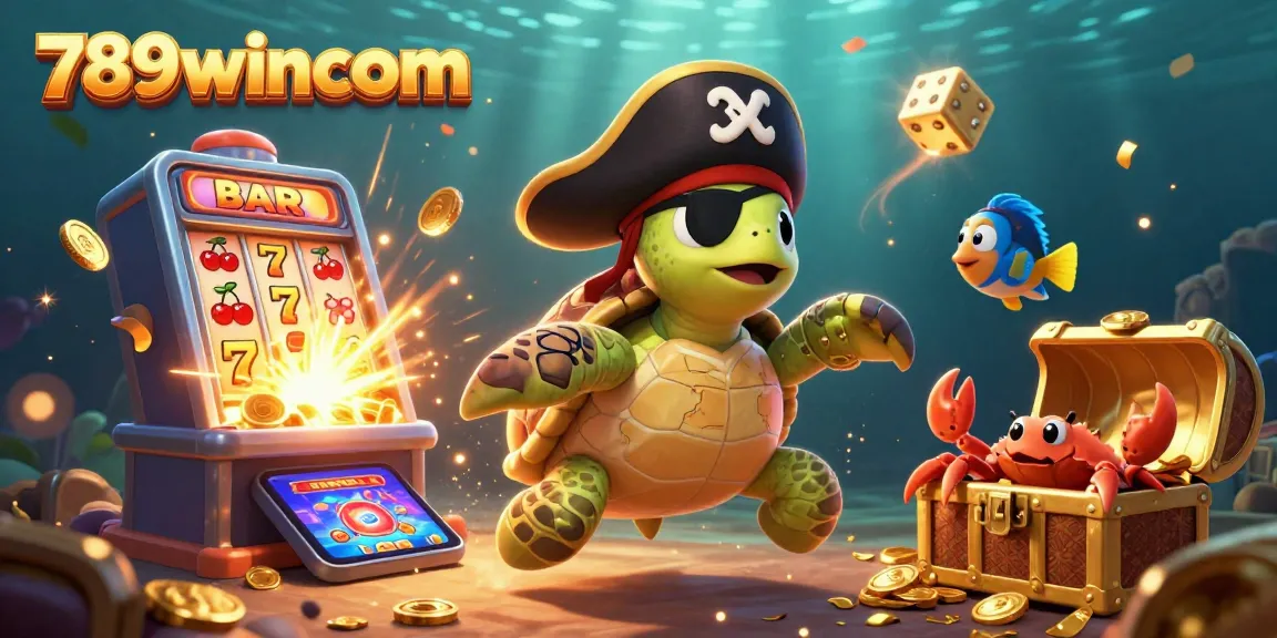 Experience thrilling jackpots with 789wincom in this vibrant casino adventure featuring slot machines and treasure!