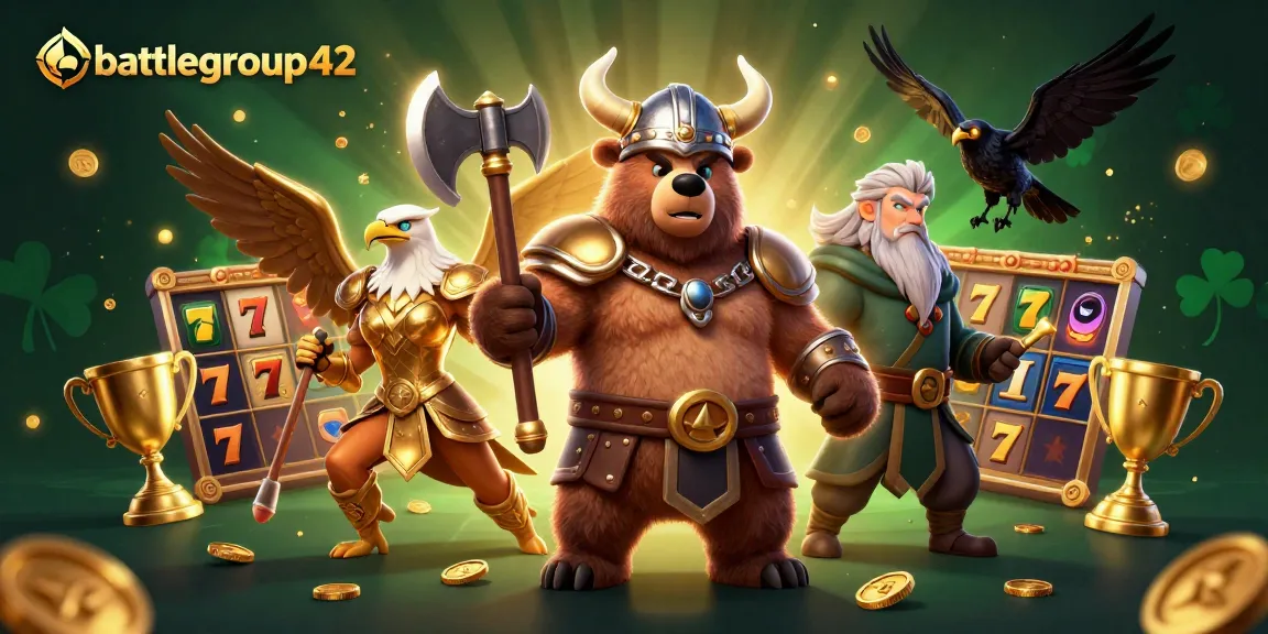 battlegroup42 immerses players in a 3D casino adventure with vibrant slots and themed gambling elements.