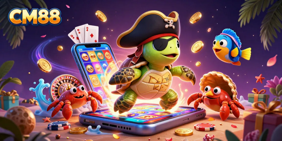 Experience CM88's exciting gaming world with vibrant characters and dynamic casino elements.
