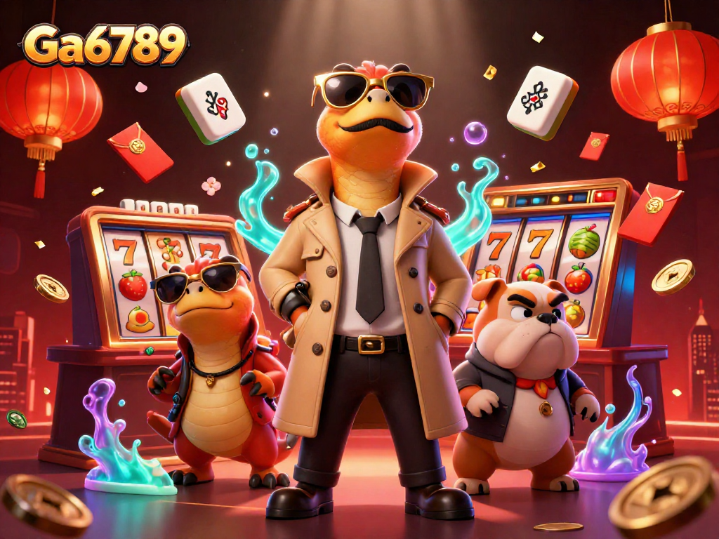 Engage with Ga6789's exciting casino action as raptors charm their way in amid vibrant gaming elements.