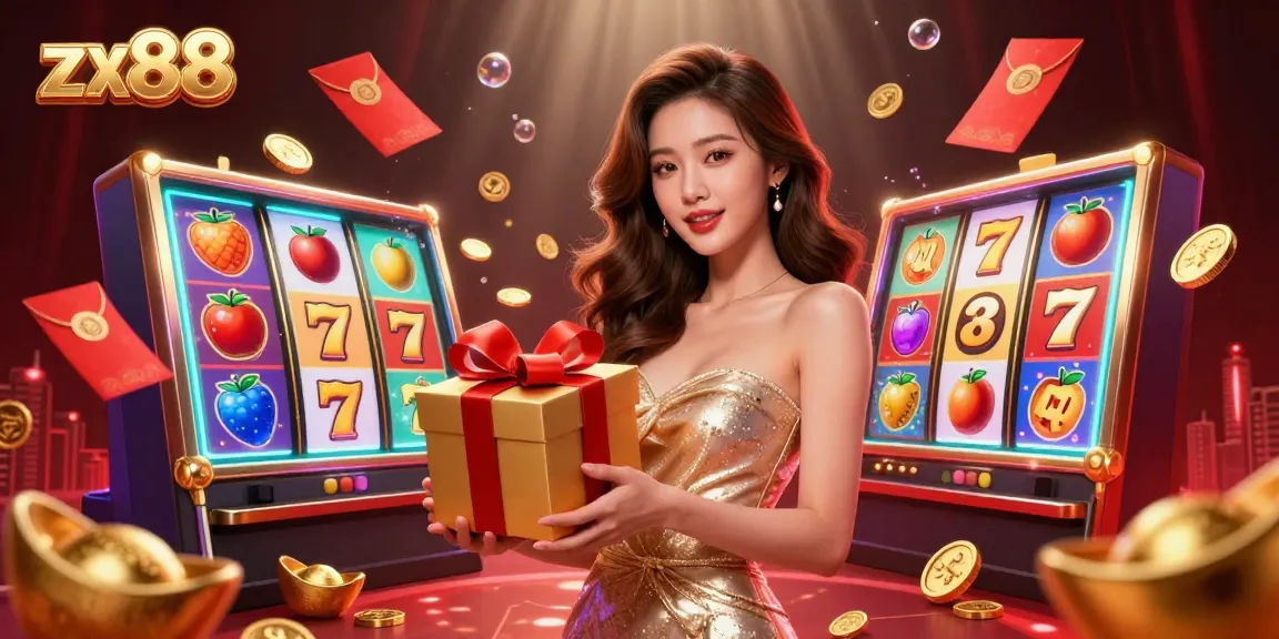 Experience thrilling gameplay at zx88 with dynamic slot reels and festive casino elements.