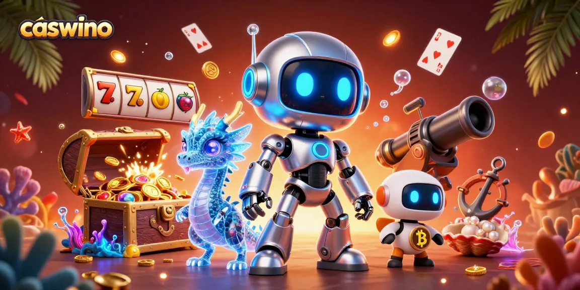 Engage with caswino's thrilling slot games featuring immersive 3D character illustrations.